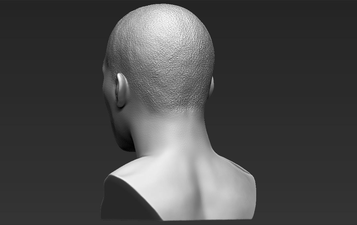 Jon Jones bust 3D printing ready stl obj formats 3D print model_10