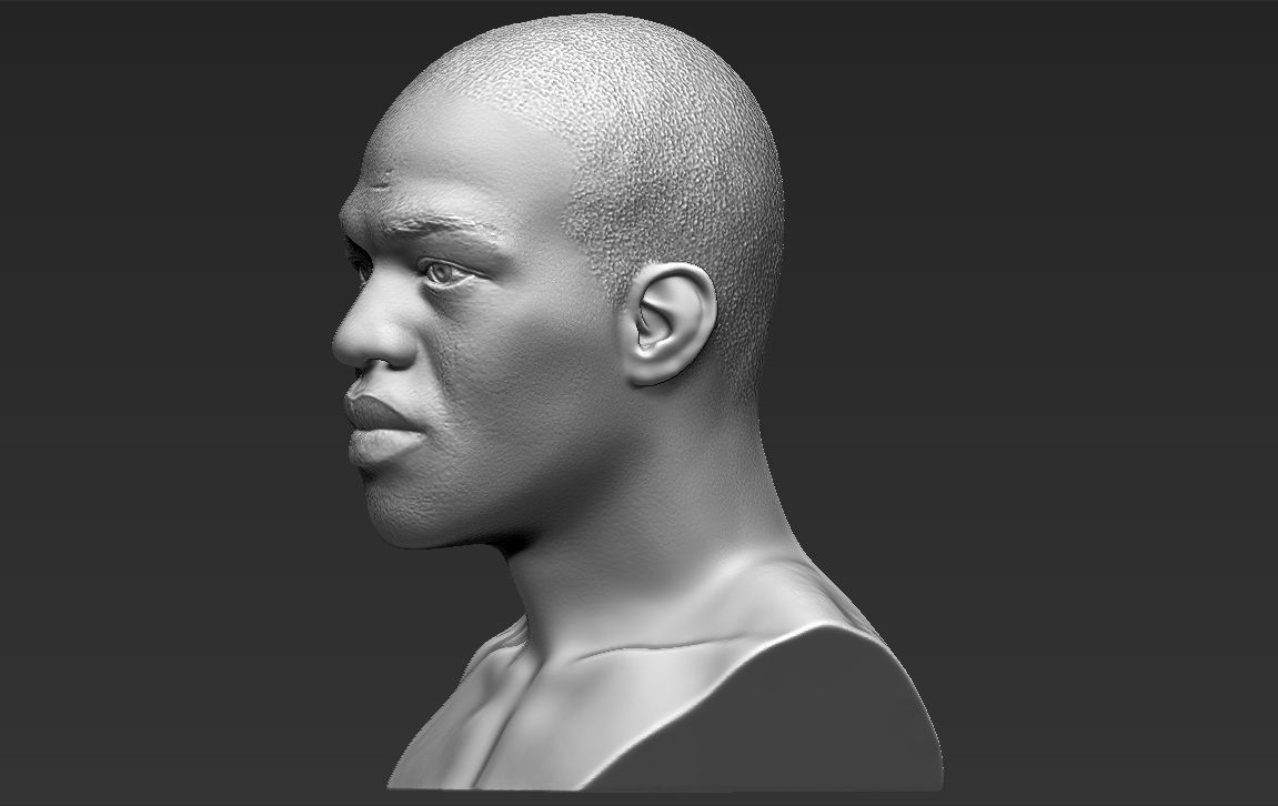 Jon Jones bust 3D printing ready stl obj formats 3D print model_8