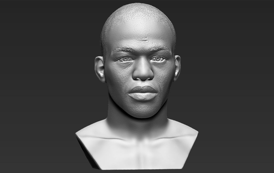Jon Jones bust 3D printing ready stl obj formats 3D print model_16