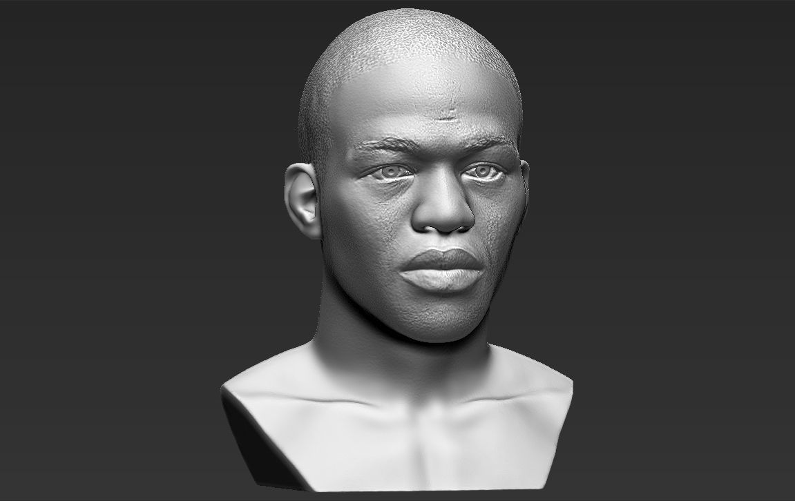 Jon Jones bust 3D printing ready stl obj formats 3D print model_15