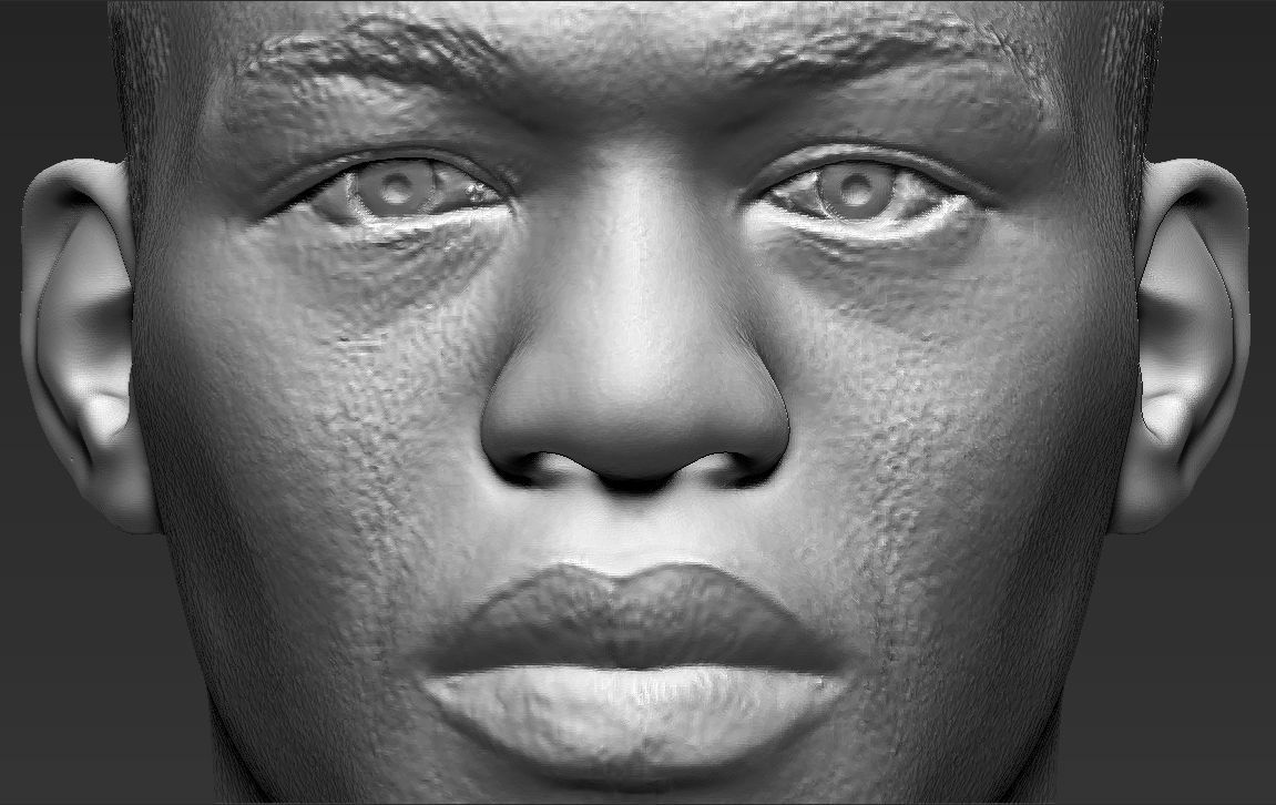 Jon Jones bust 3D printing ready stl obj formats 3D print model_20