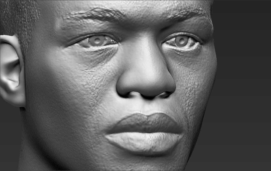Jon Jones bust 3D printing ready stl obj formats 3D print model_21