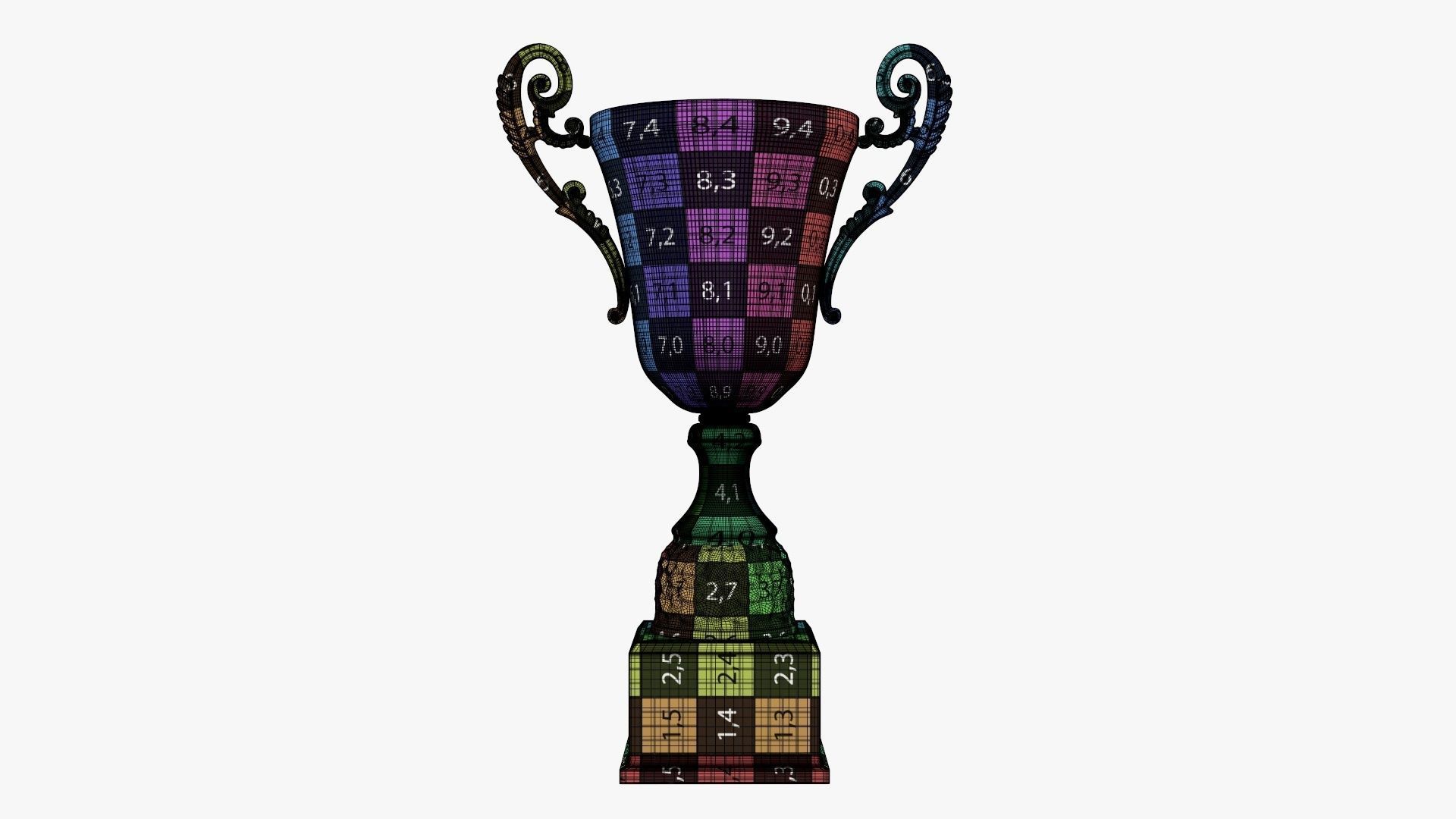 Cup trophy 07 v2 3D model_10