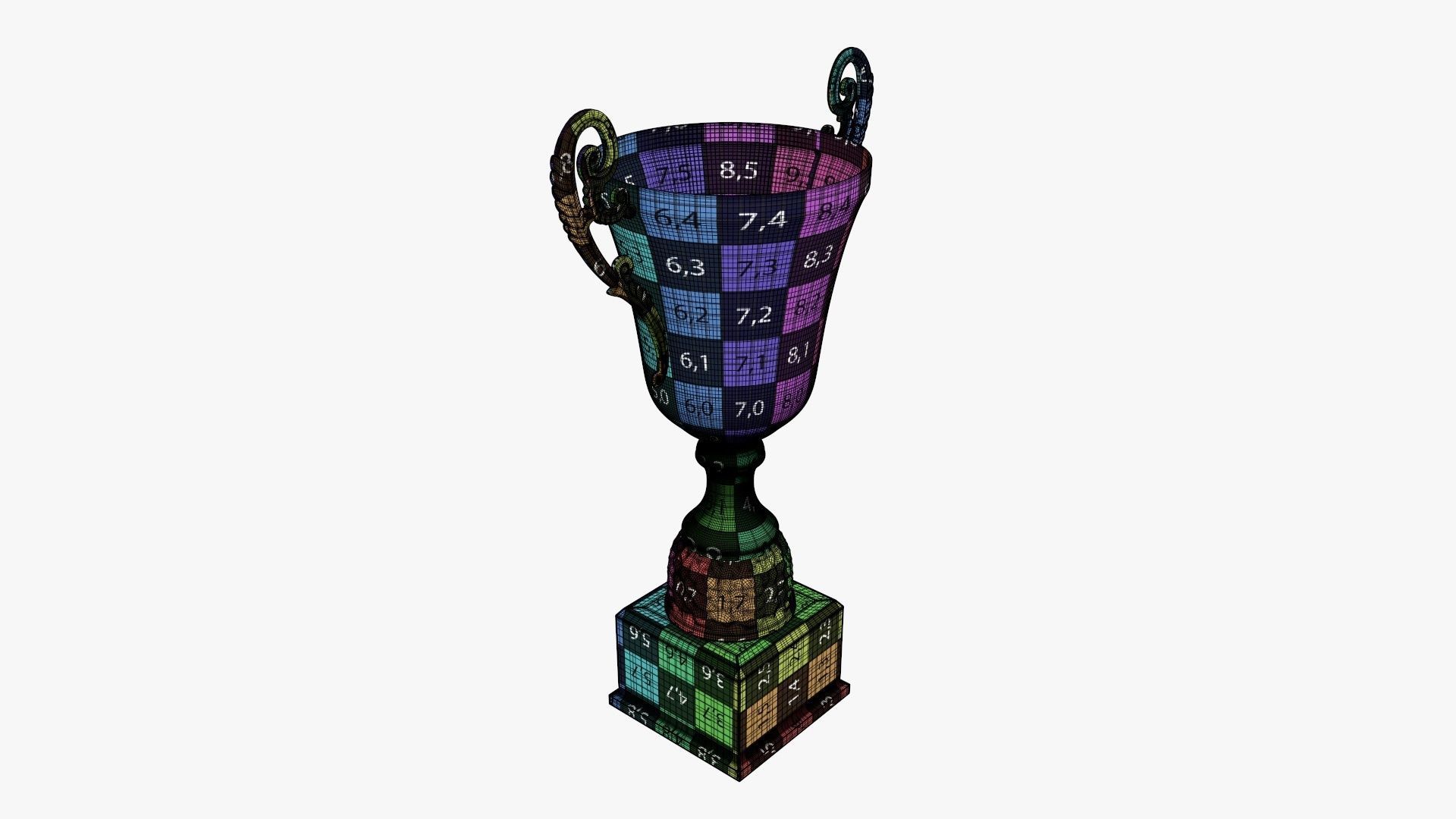 Cup trophy 07 v2 3D model_11