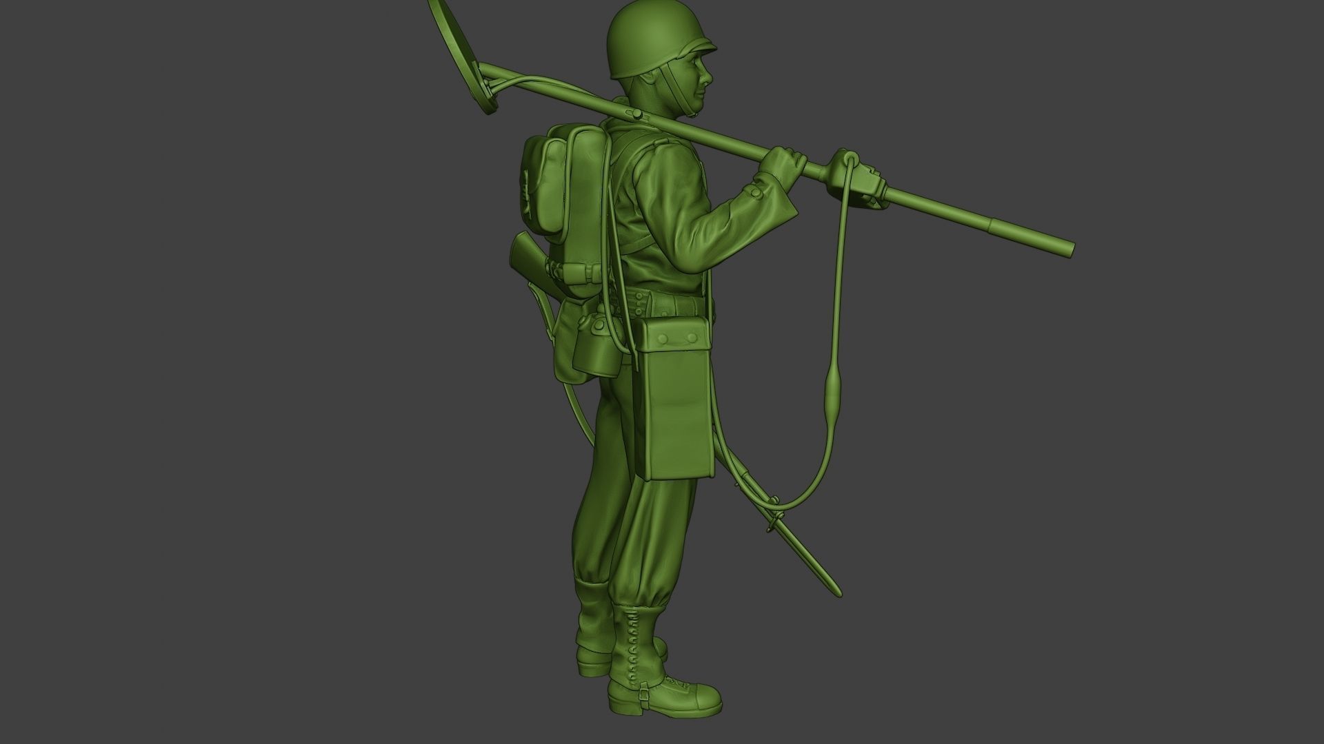 American engineer soldier ww2 Stand2 A9 3D print model_30