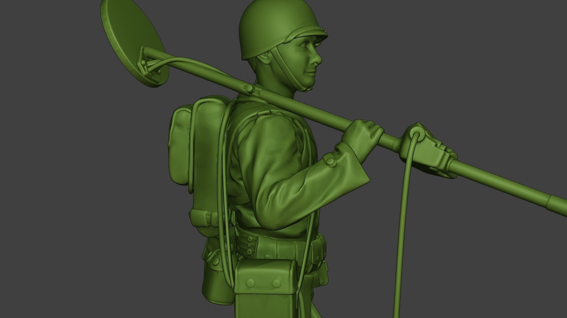 American engineer soldier ww2 Stand2 A9 3D print model_19