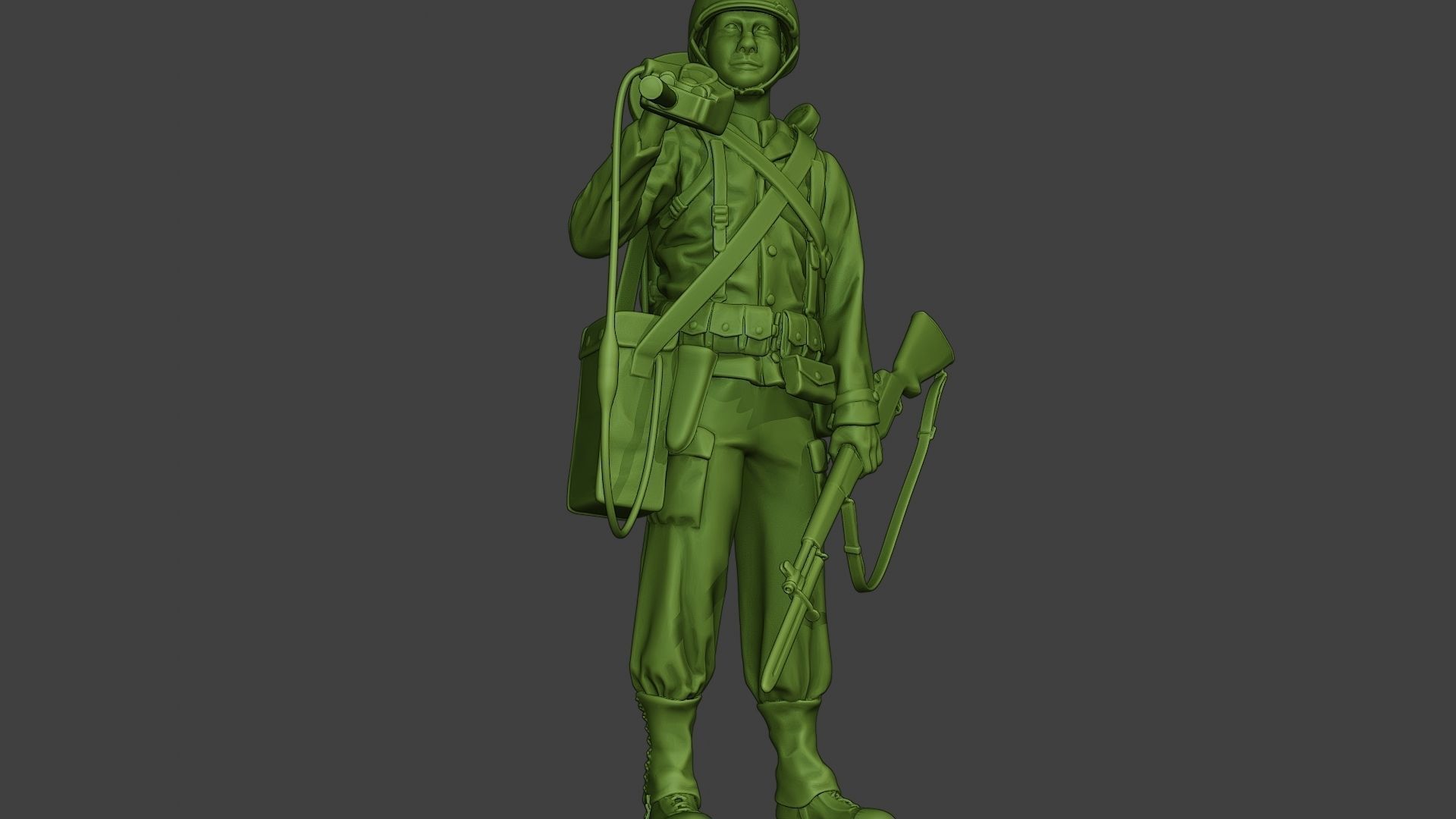 American engineer soldier ww2 Stand2 A9 3D print model_12