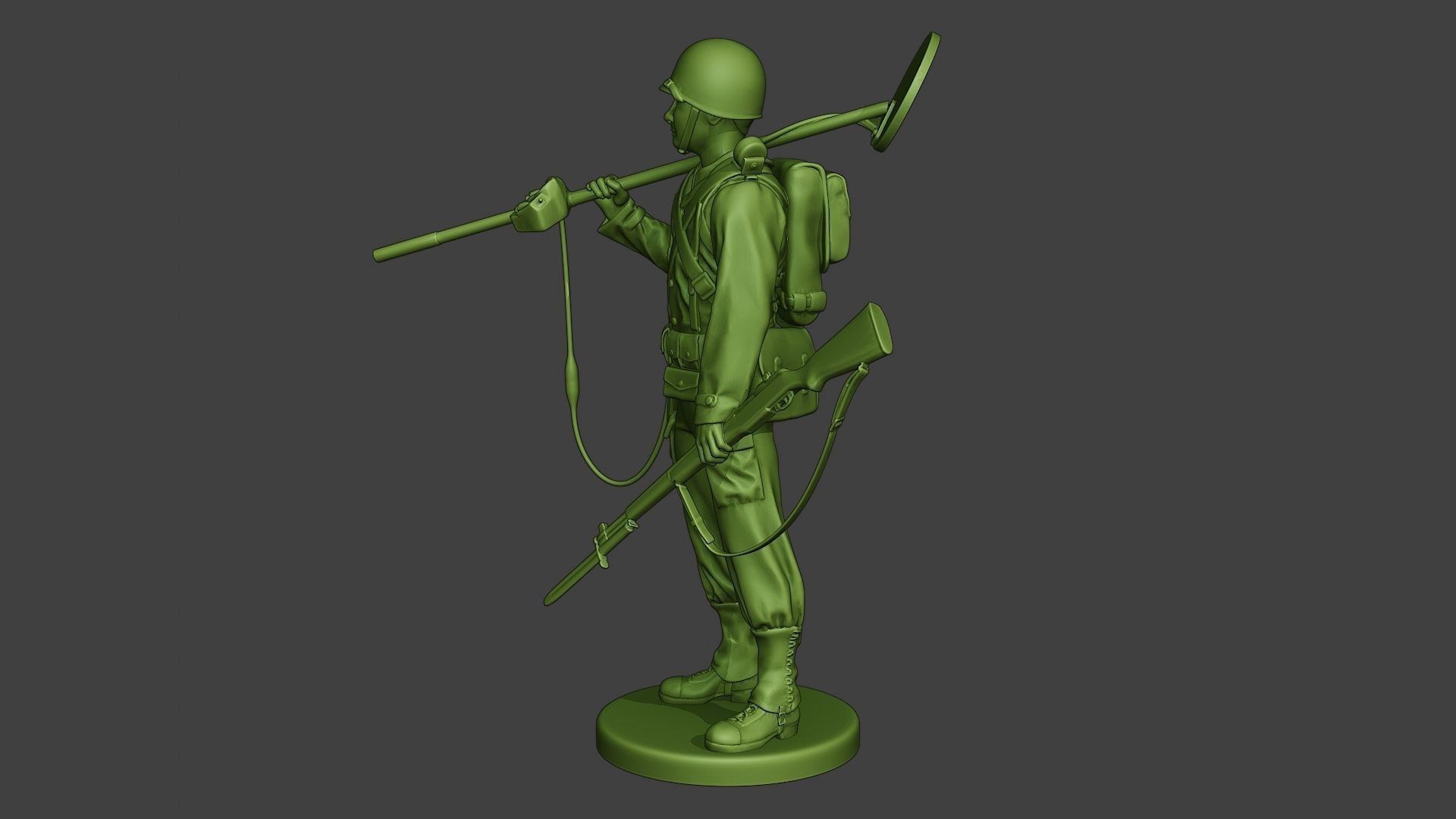 American engineer soldier ww2 Stand2 A9 3D print model_2