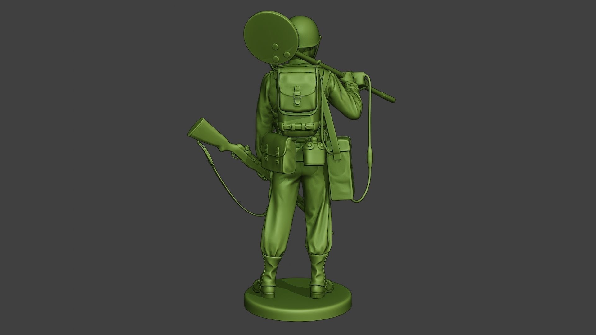 American engineer soldier ww2 Stand2 A9 3D print model_5