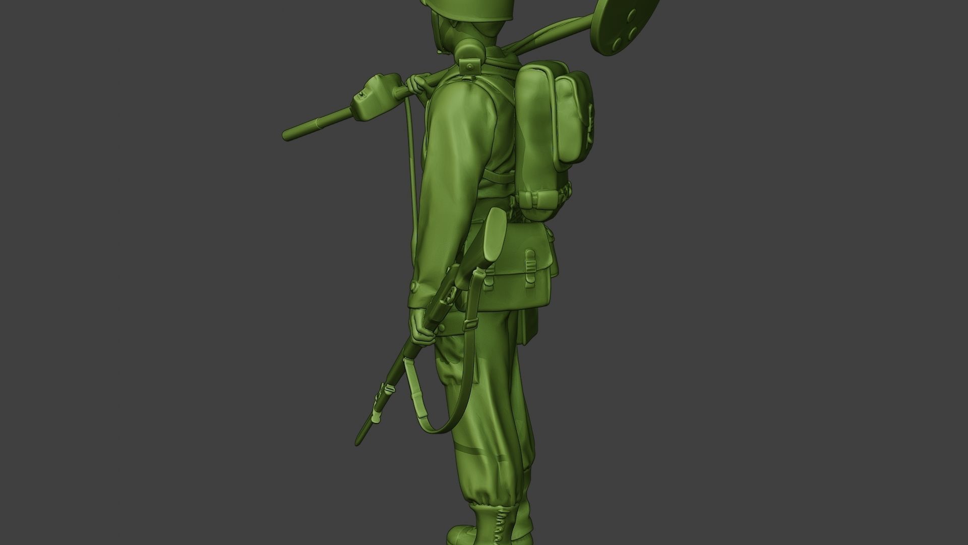 American engineer soldier ww2 Stand2 A9 3D print model_25