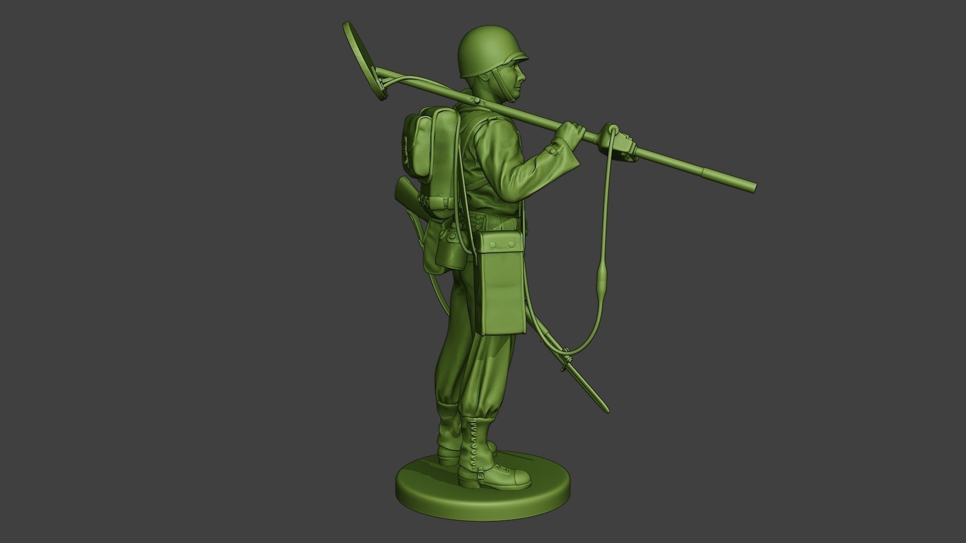 American engineer soldier ww2 Stand2 A9 3D print model_7