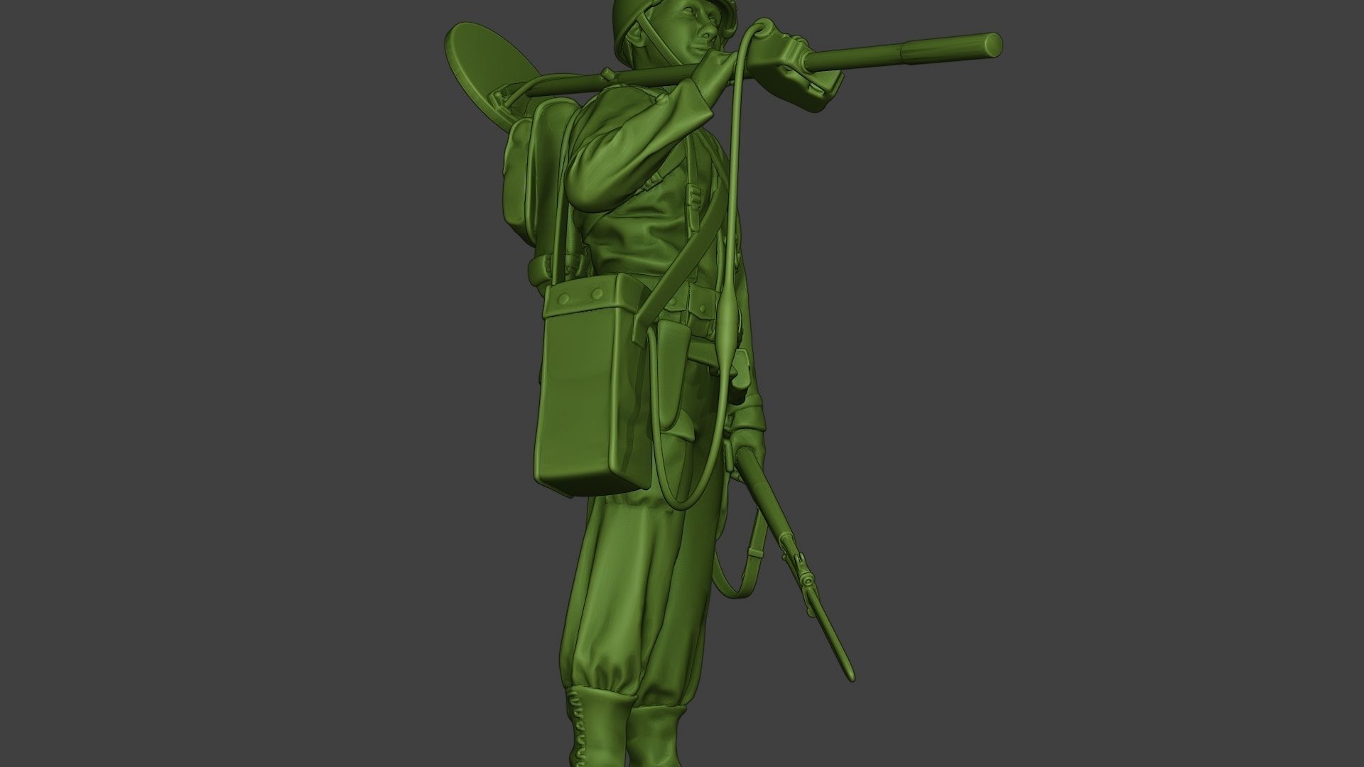 American engineer soldier ww2 Stand2 A9 3D print model_28
