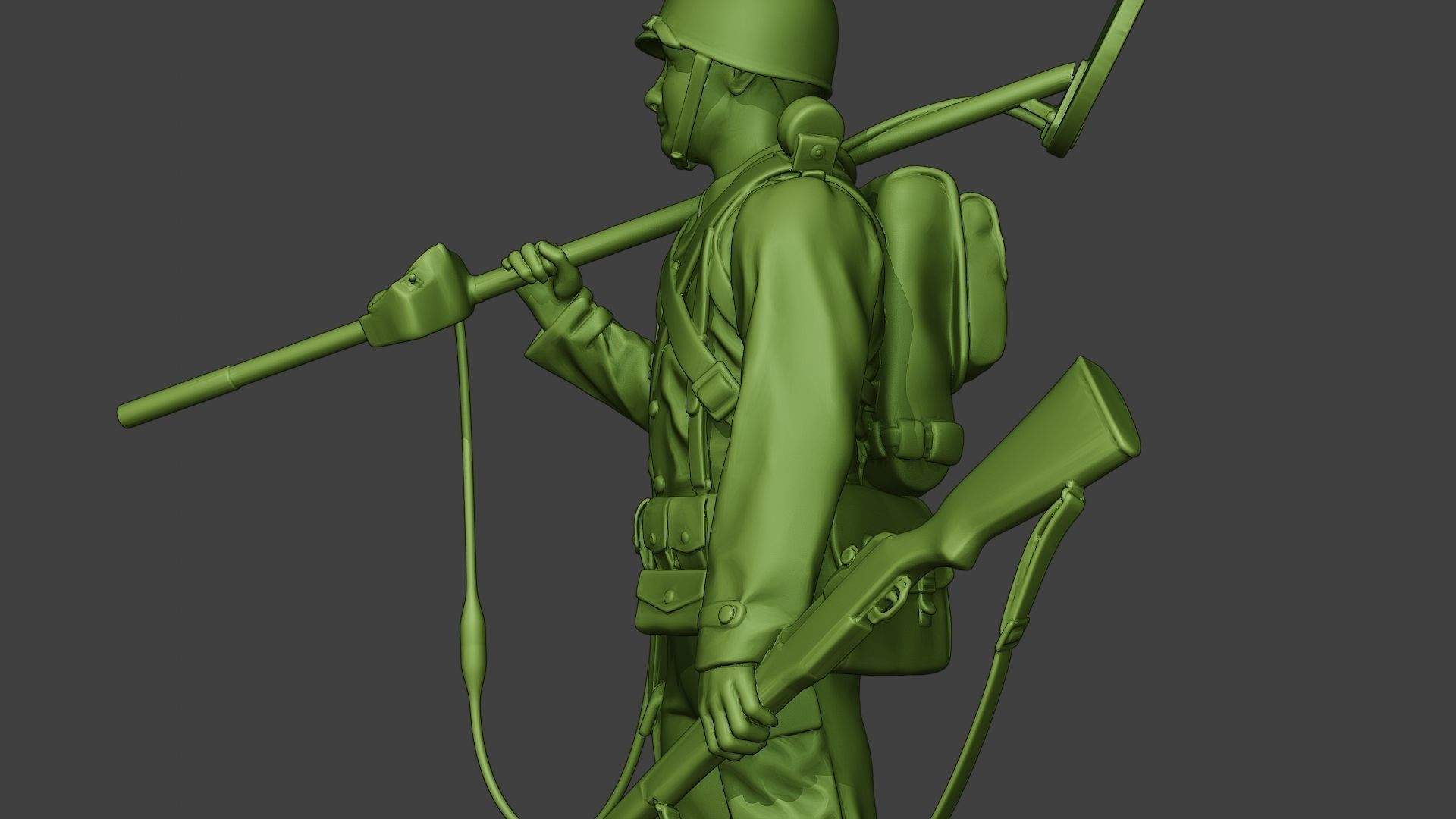 American engineer soldier ww2 Stand2 A9 3D print model_16