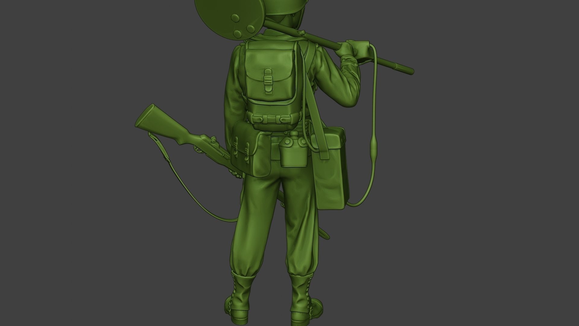 American engineer soldier ww2 Stand2 A9 3D print model_24