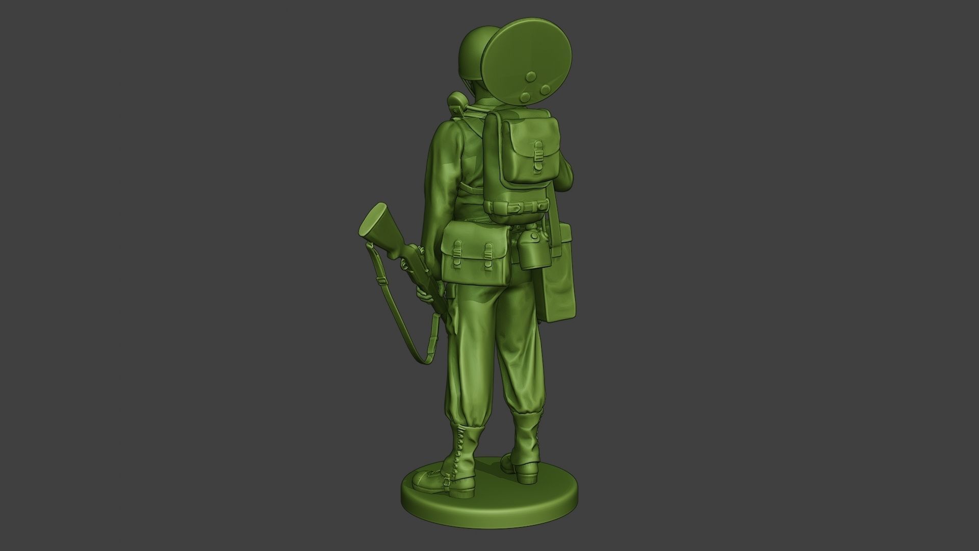 American engineer soldier ww2 Stand2 A9 3D print model_4