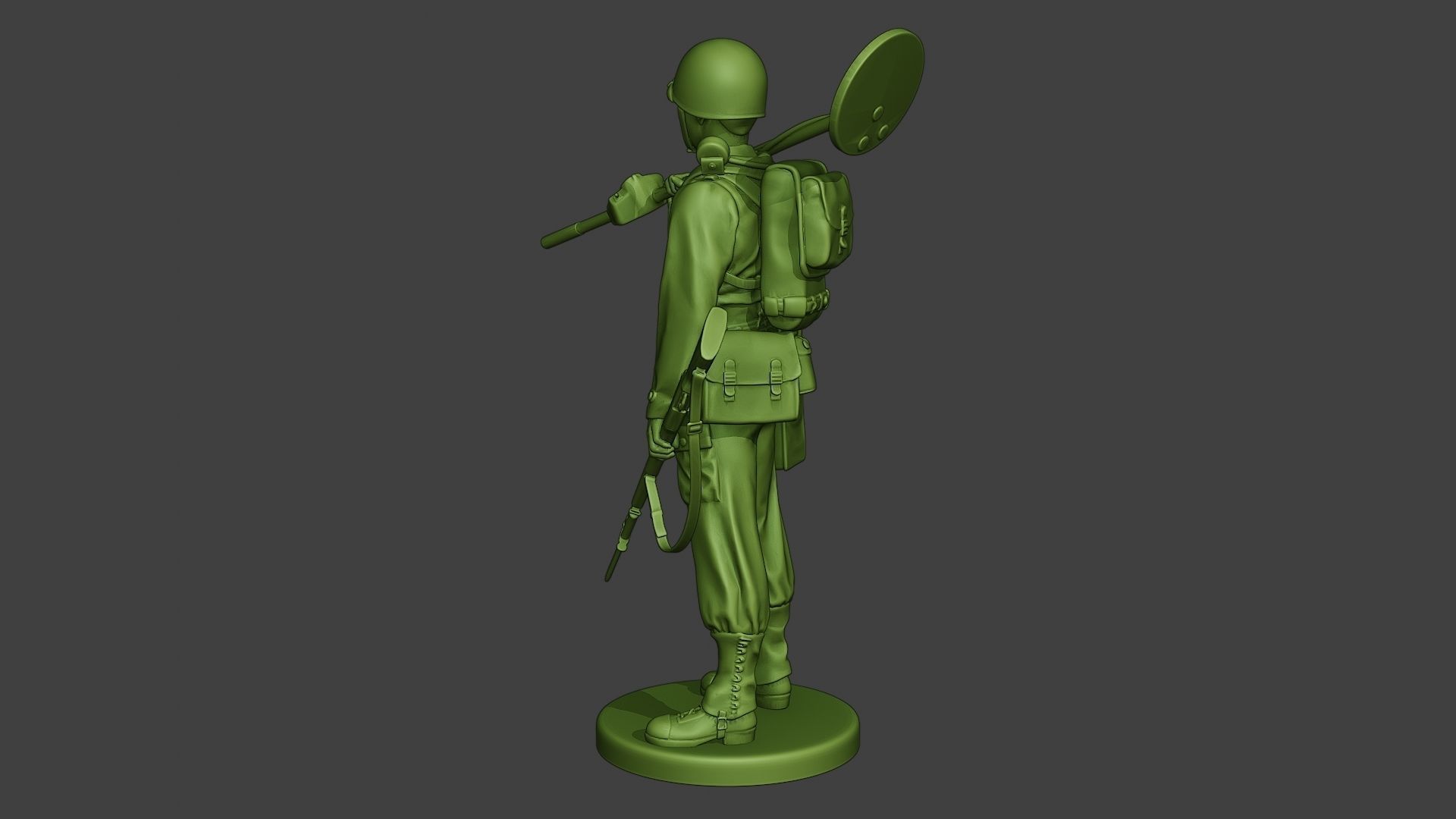 American engineer soldier ww2 Stand2 A9 3D print model_3