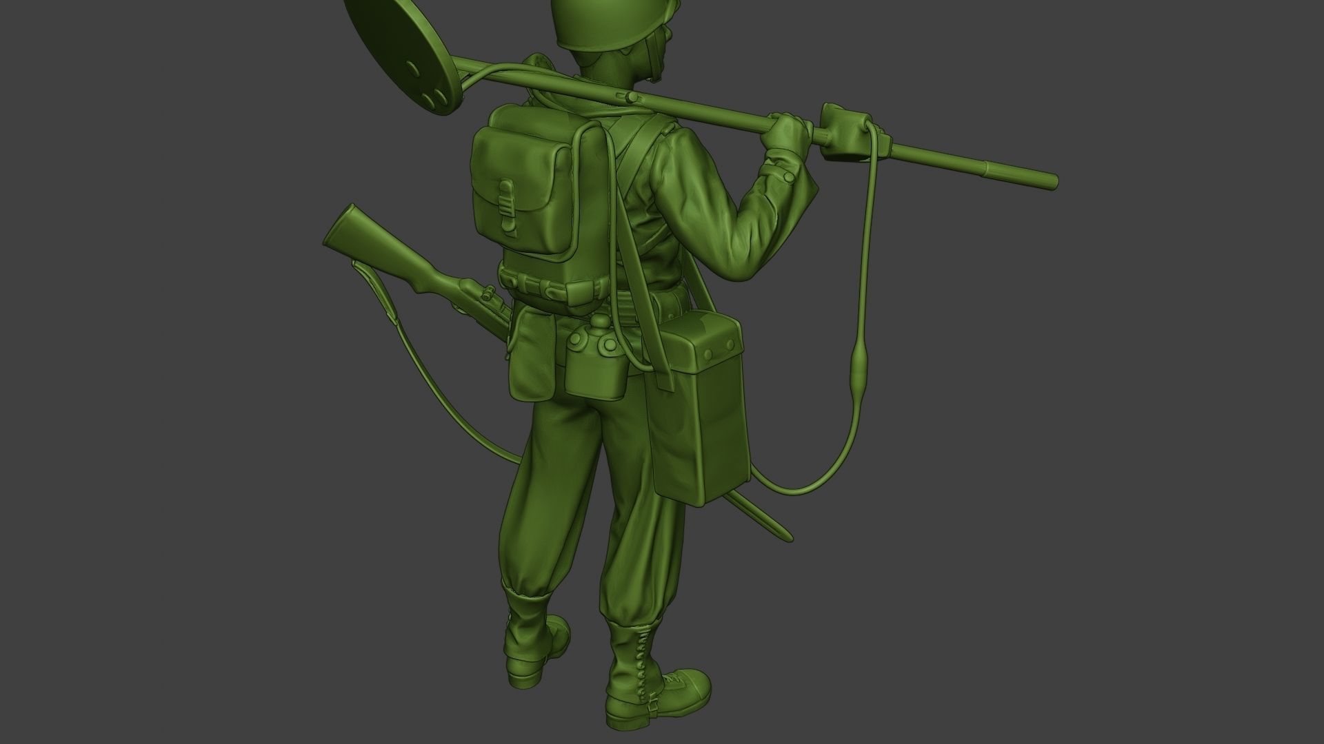 American engineer soldier ww2 Stand2 A9 3D print model_23