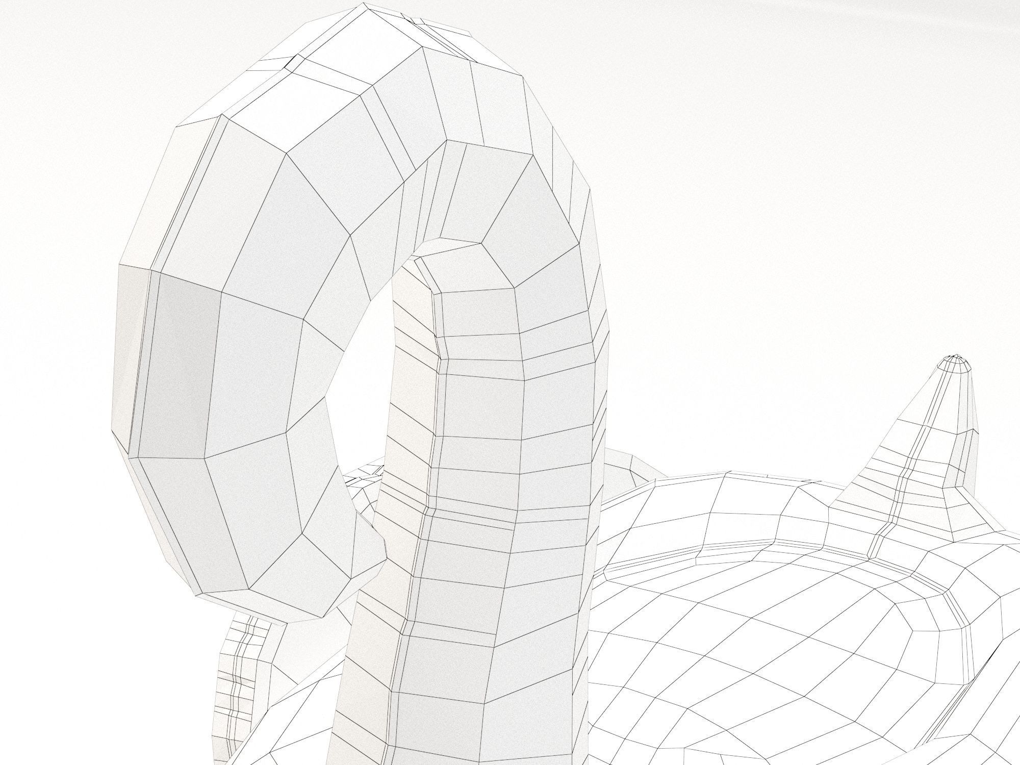 Flamingo  Float Baloon Free 3D model_11