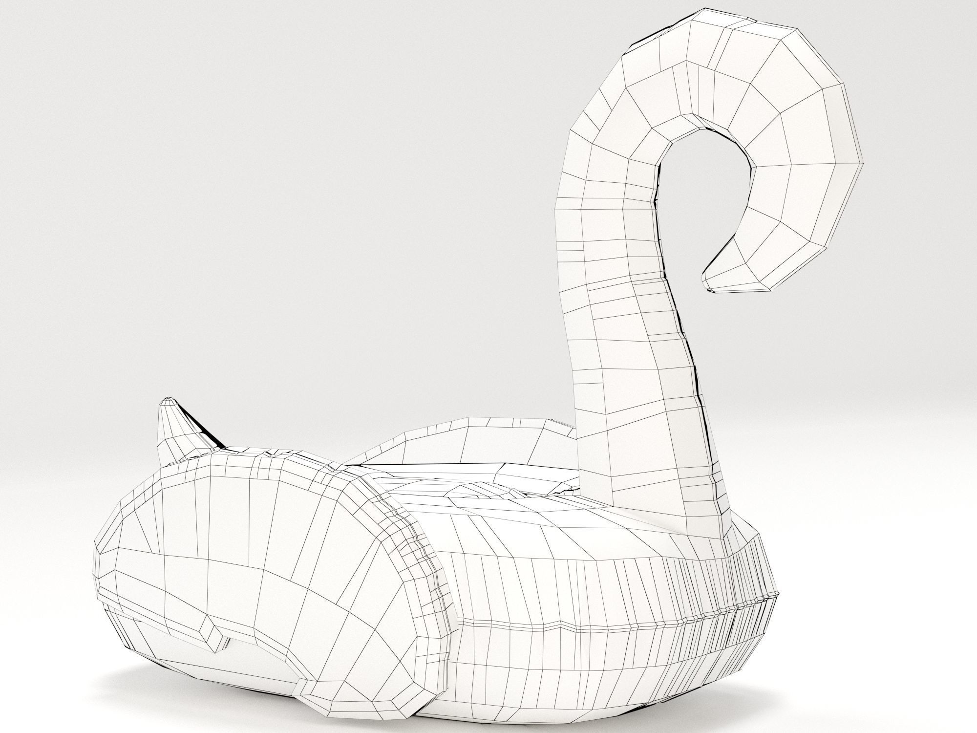 Flamingo  Float Baloon Free 3D model_9