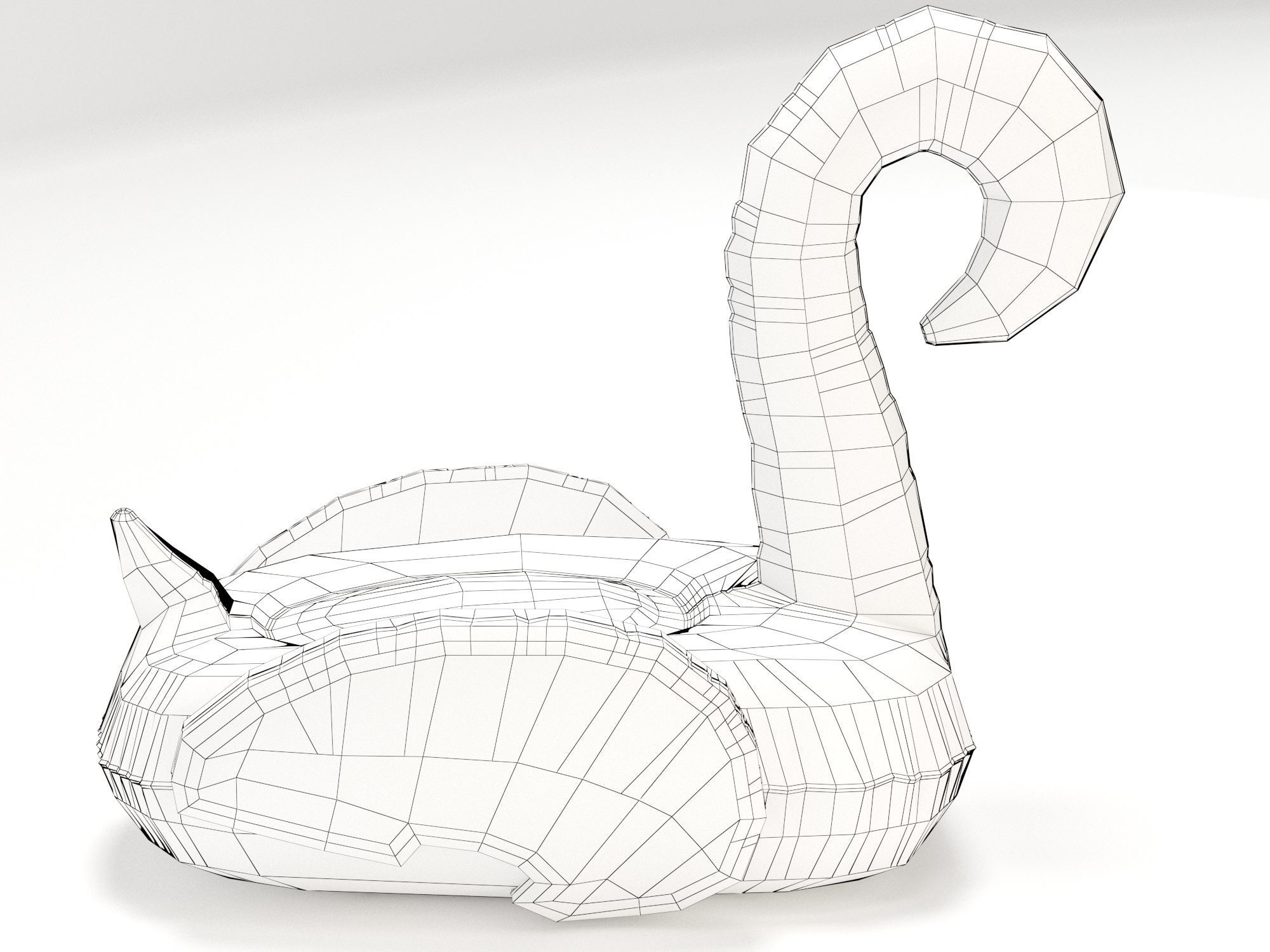 Flamingo  Float Baloon Free 3D model_15