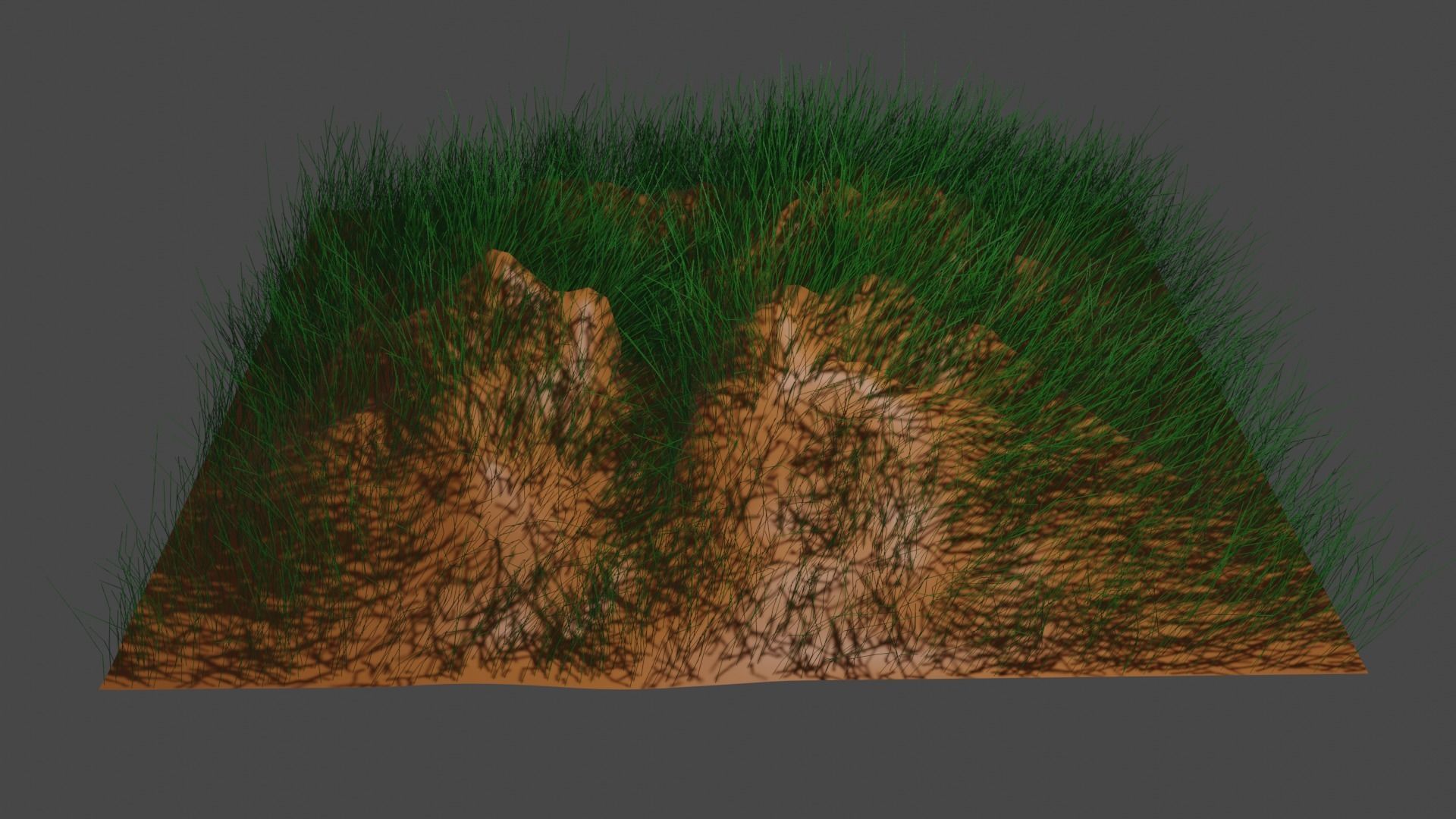 GRASS LANDSCAPE WITH WIND FLOW ANIMATION 3D model_3
