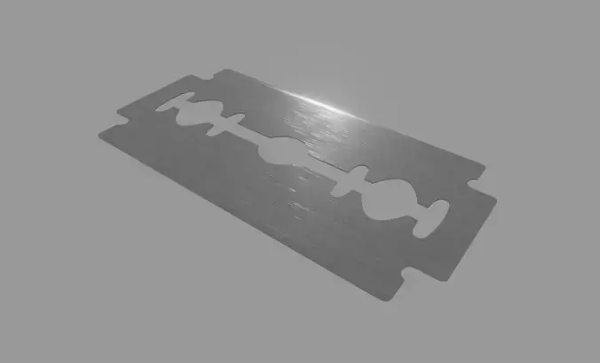 Razor Blade Low-poly 3D model