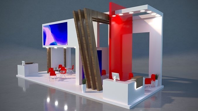 High Quality Exhibition Stand  3D model