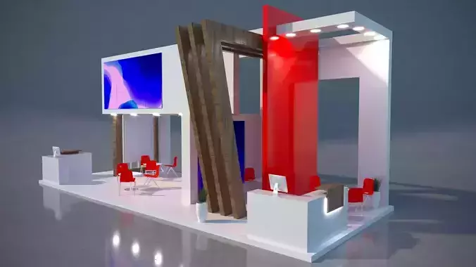 High Quality Exhibition Stand  3D model