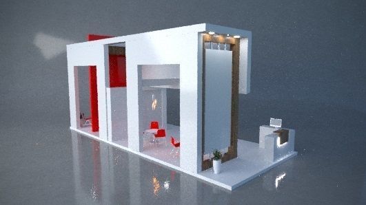High Quality Exhibition Stand 3D model_2