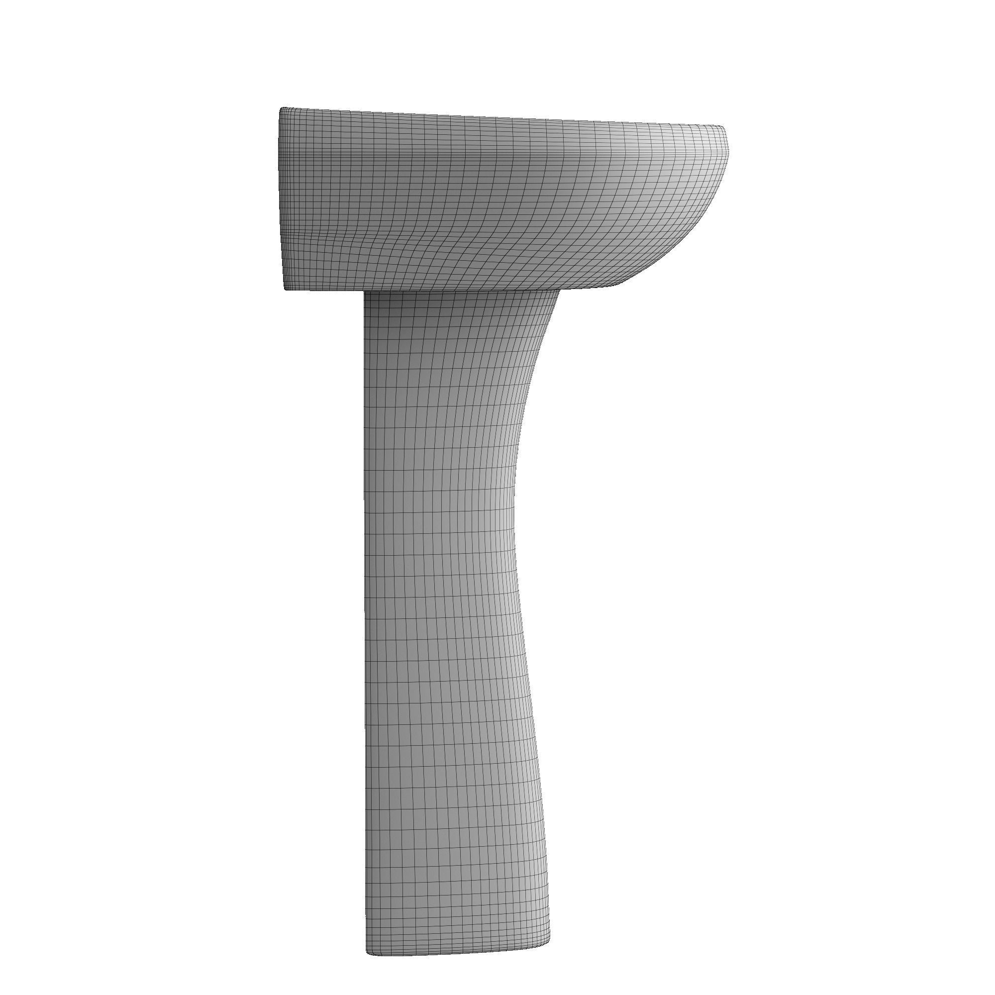 Pedestal Wash Basin 3D model Modeled in 3ds max  3D model_7