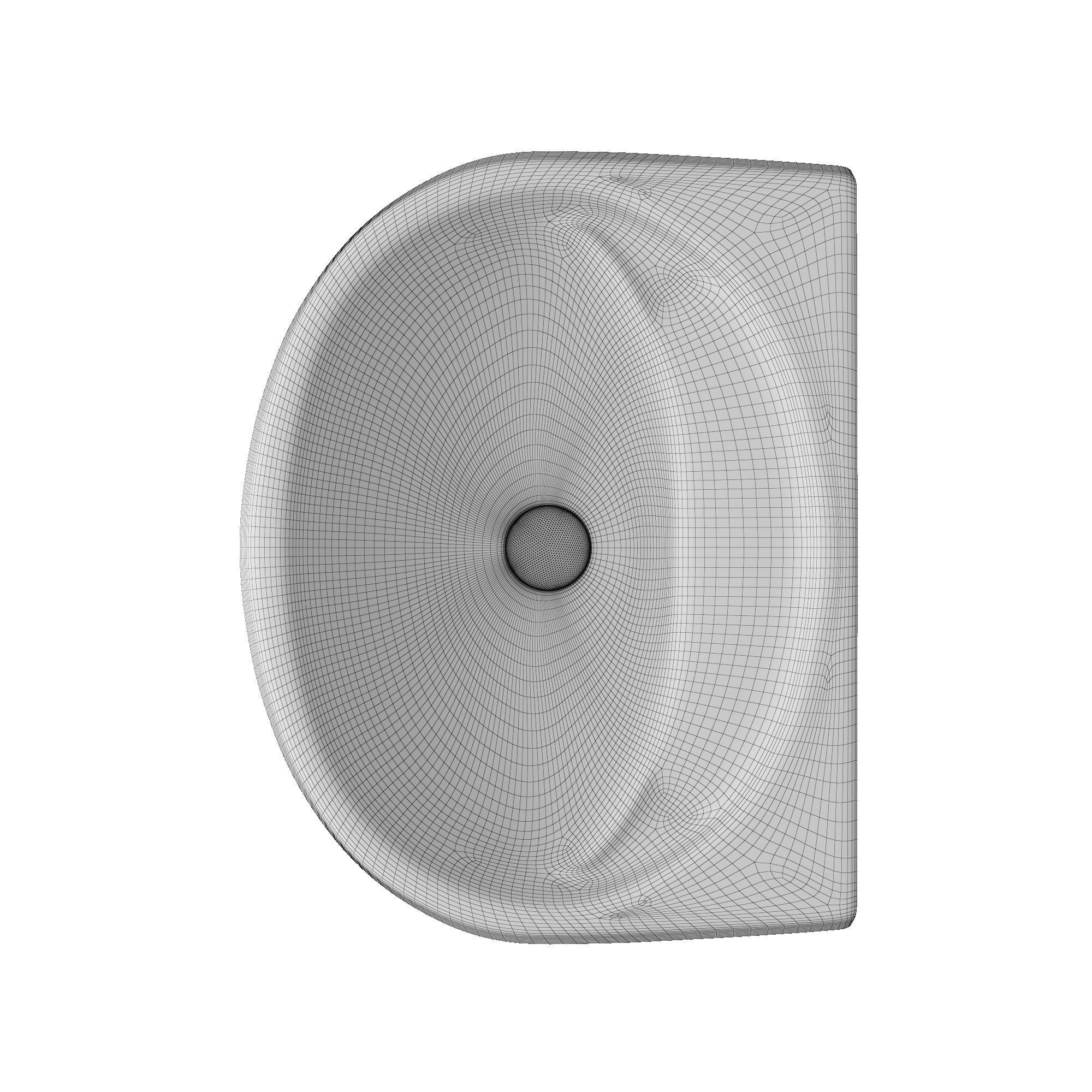 Pedestal Wash Basin 3D model Modeled in 3ds max 3D model_7