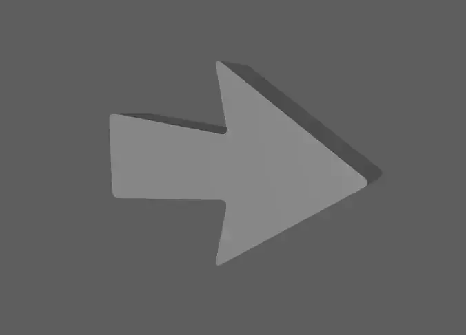 Arrow Low-poly 3D model