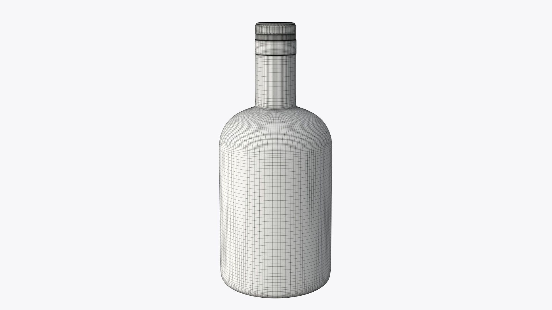 Bottle whiskey 01 3D model_3