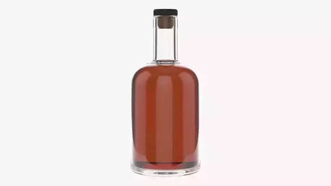 Bottle whiskey 01 3D model