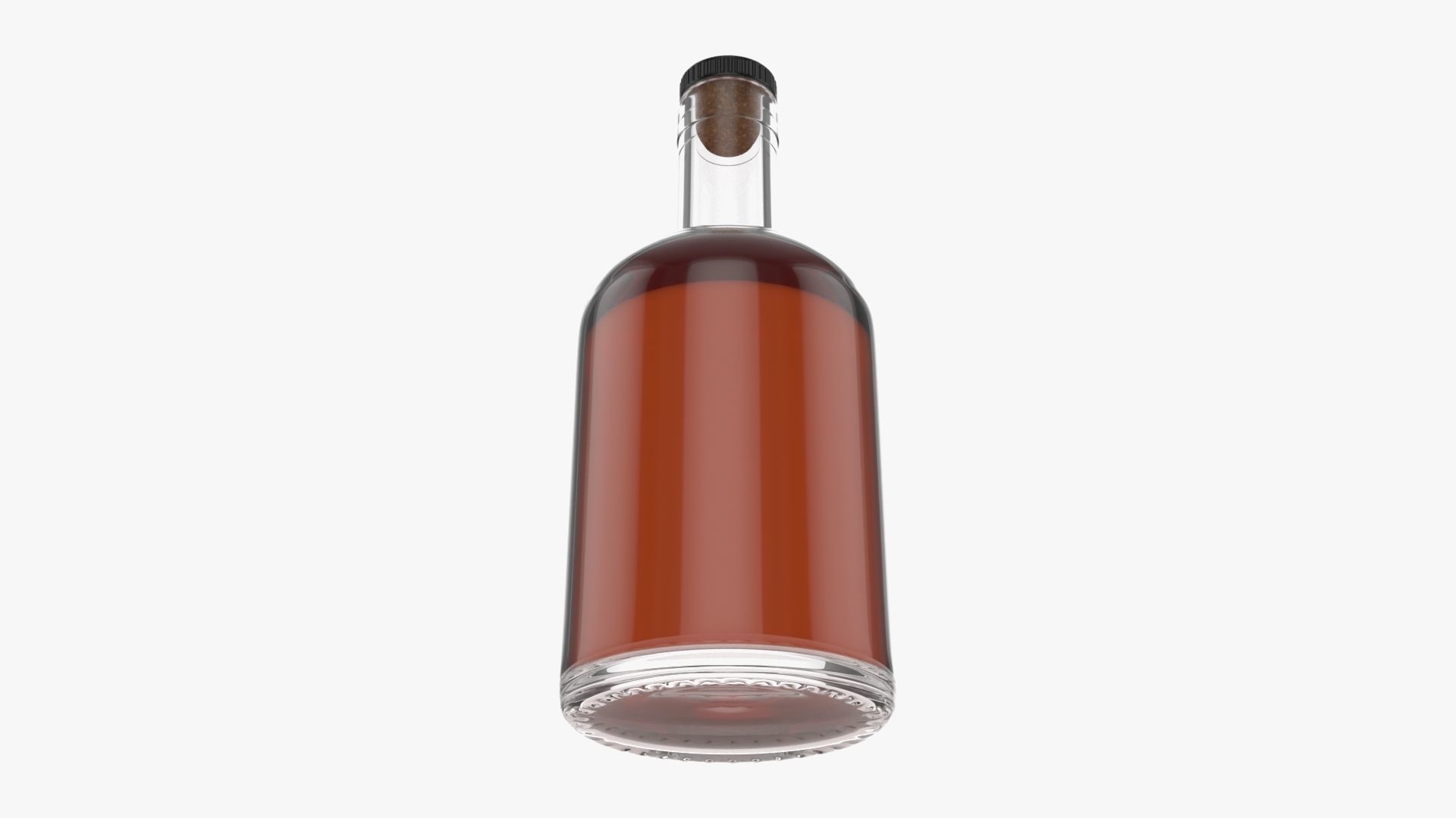Bottle whiskey 01 3D model_2