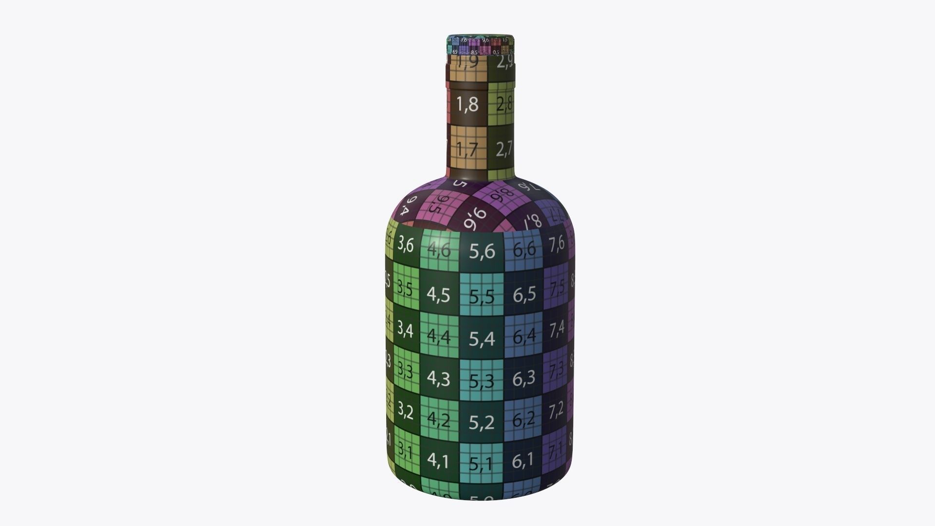 Bottle whiskey 01 3D model_9