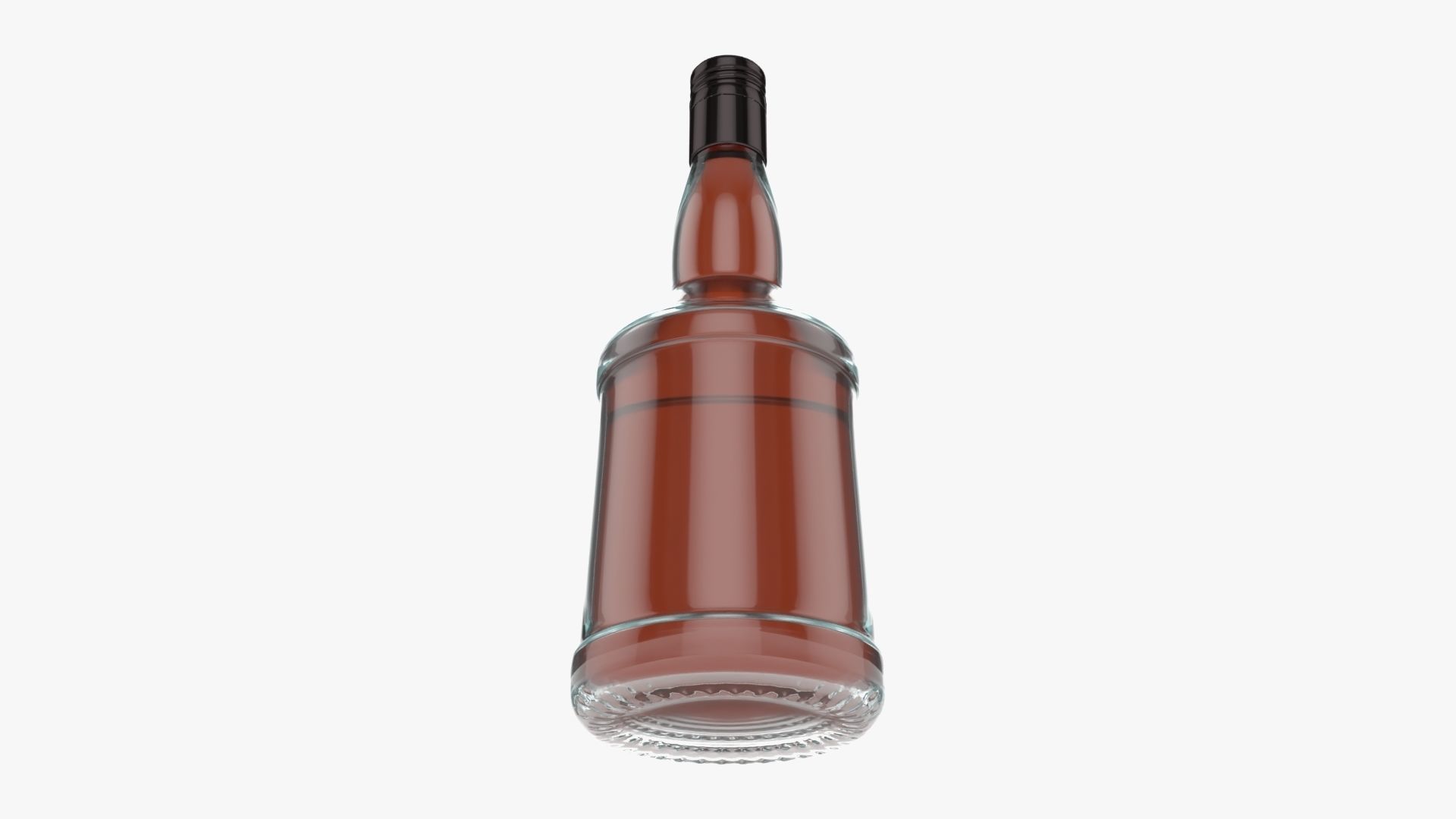 Bottle whiskey 02 3D model_2
