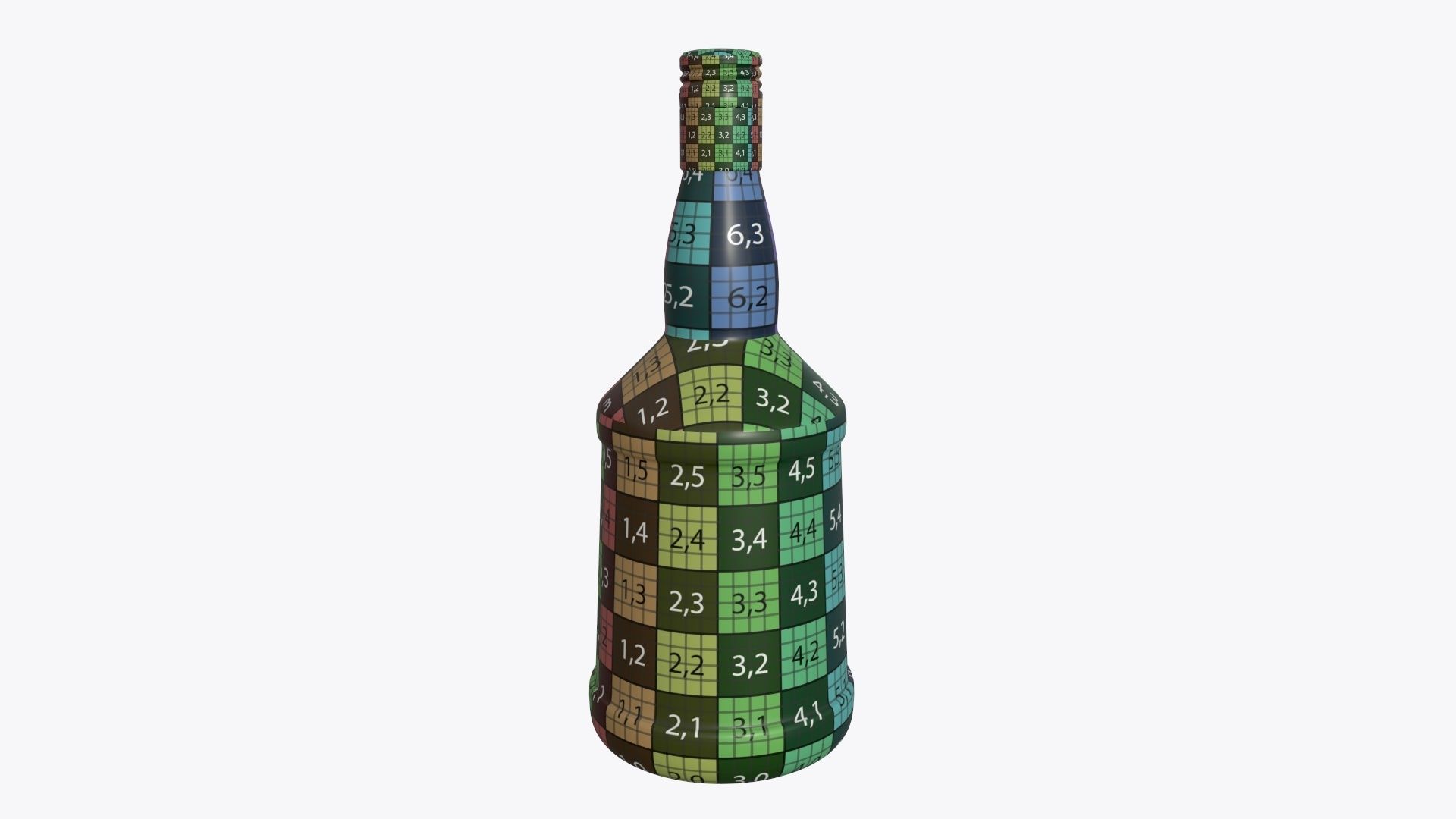 Bottle whiskey 02 3D model_7