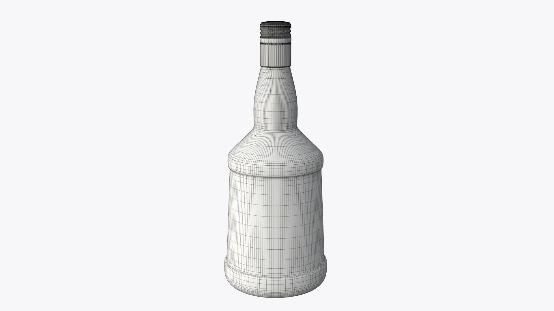 Bottle whiskey 02 3D model_3