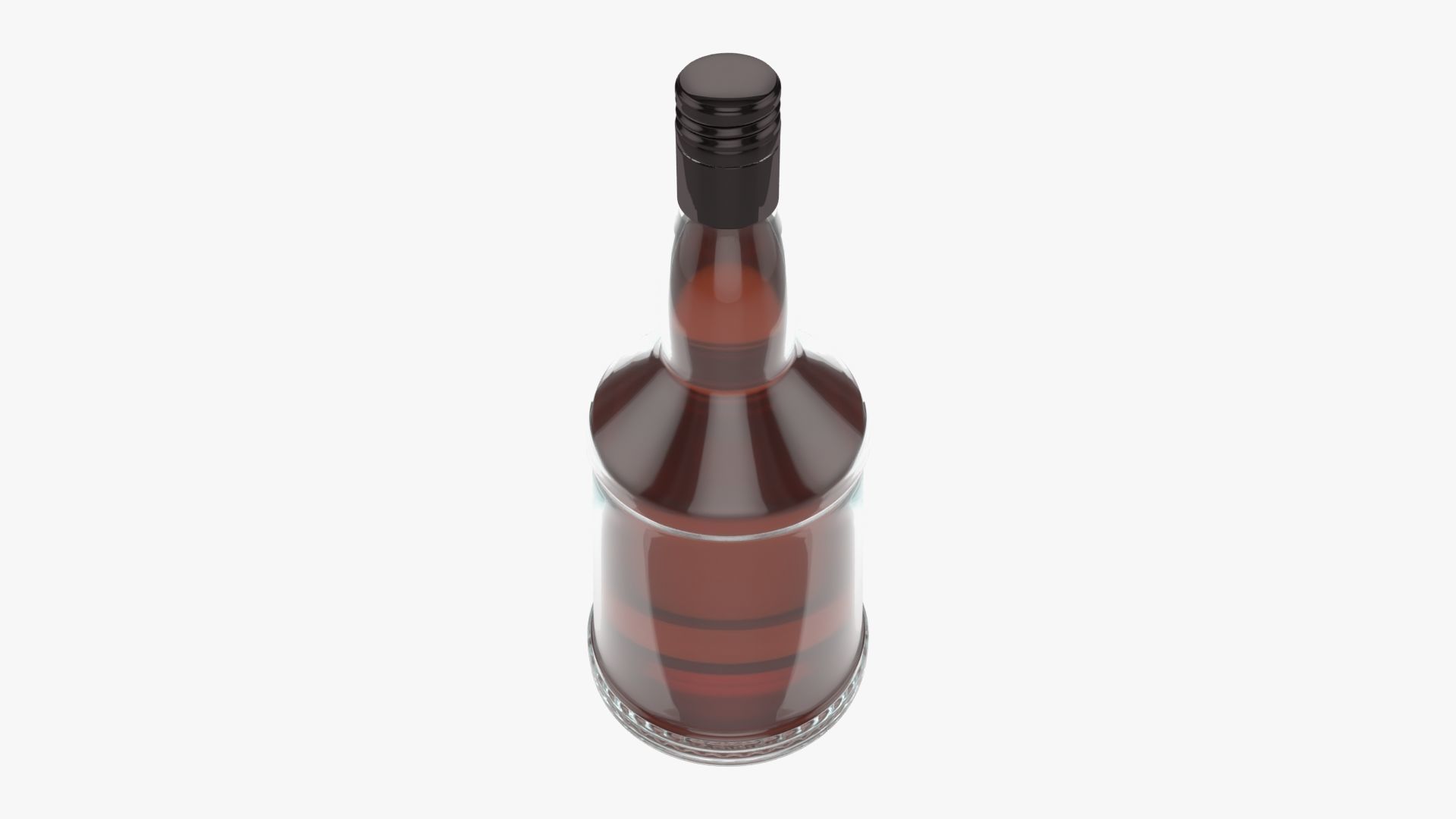 Bottle whiskey 02 3D model_1