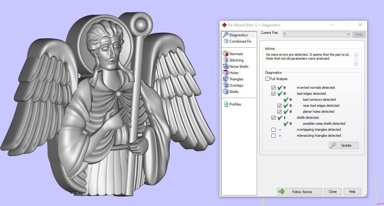 3 saints angel holding cross 3D print model_16