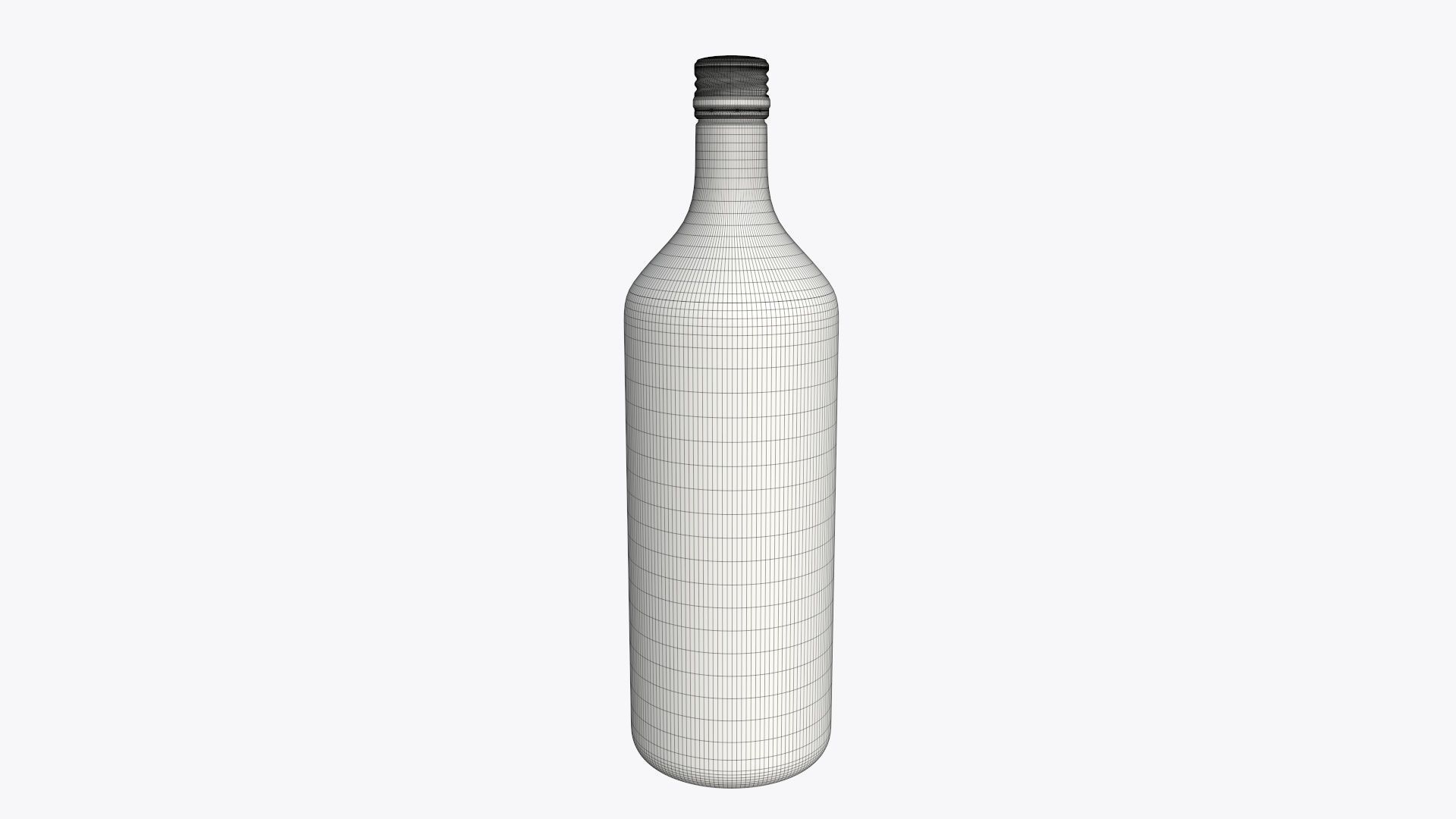 Bottle whiskey 03 3D model_3