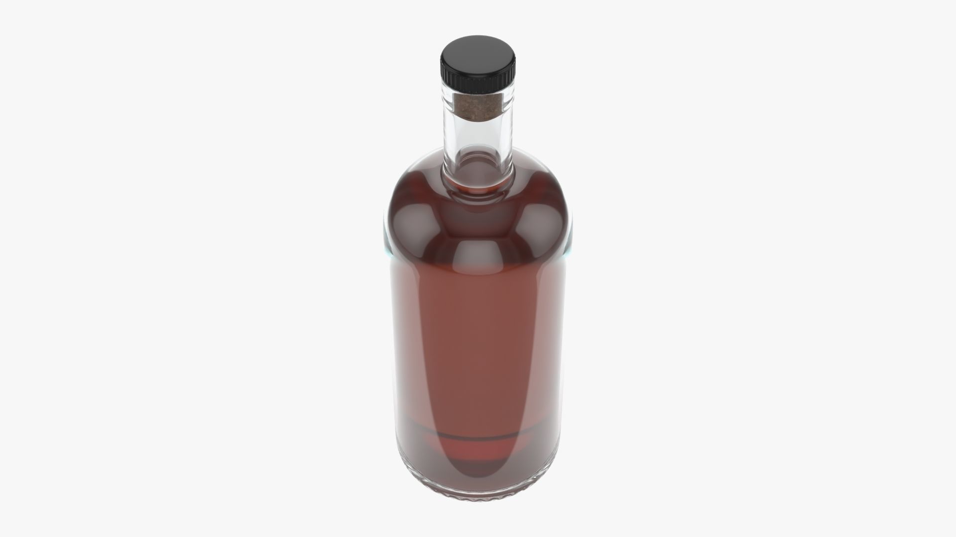Bottle whiskey 04 3D model_1