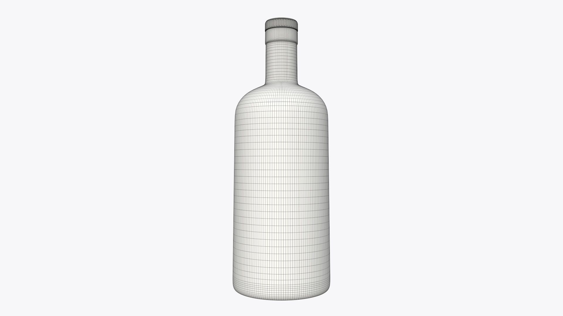 Bottle whiskey 04 3D model_3