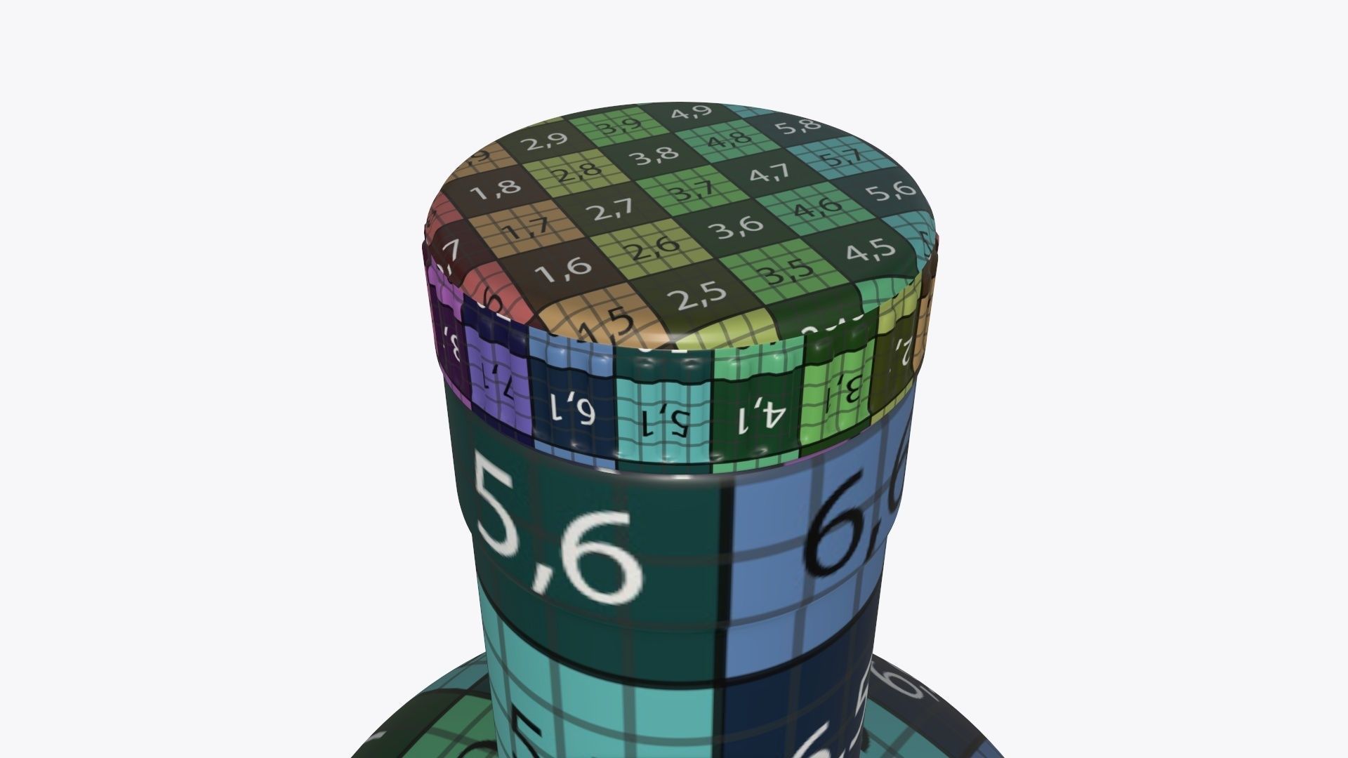 Bottle whiskey 04 3D model_8