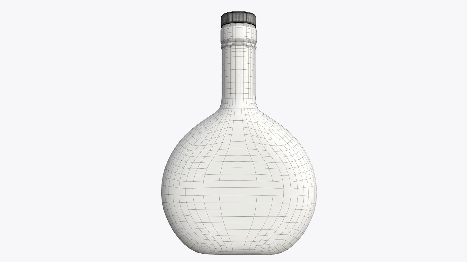 Bottle whiskey 06 3D model_3