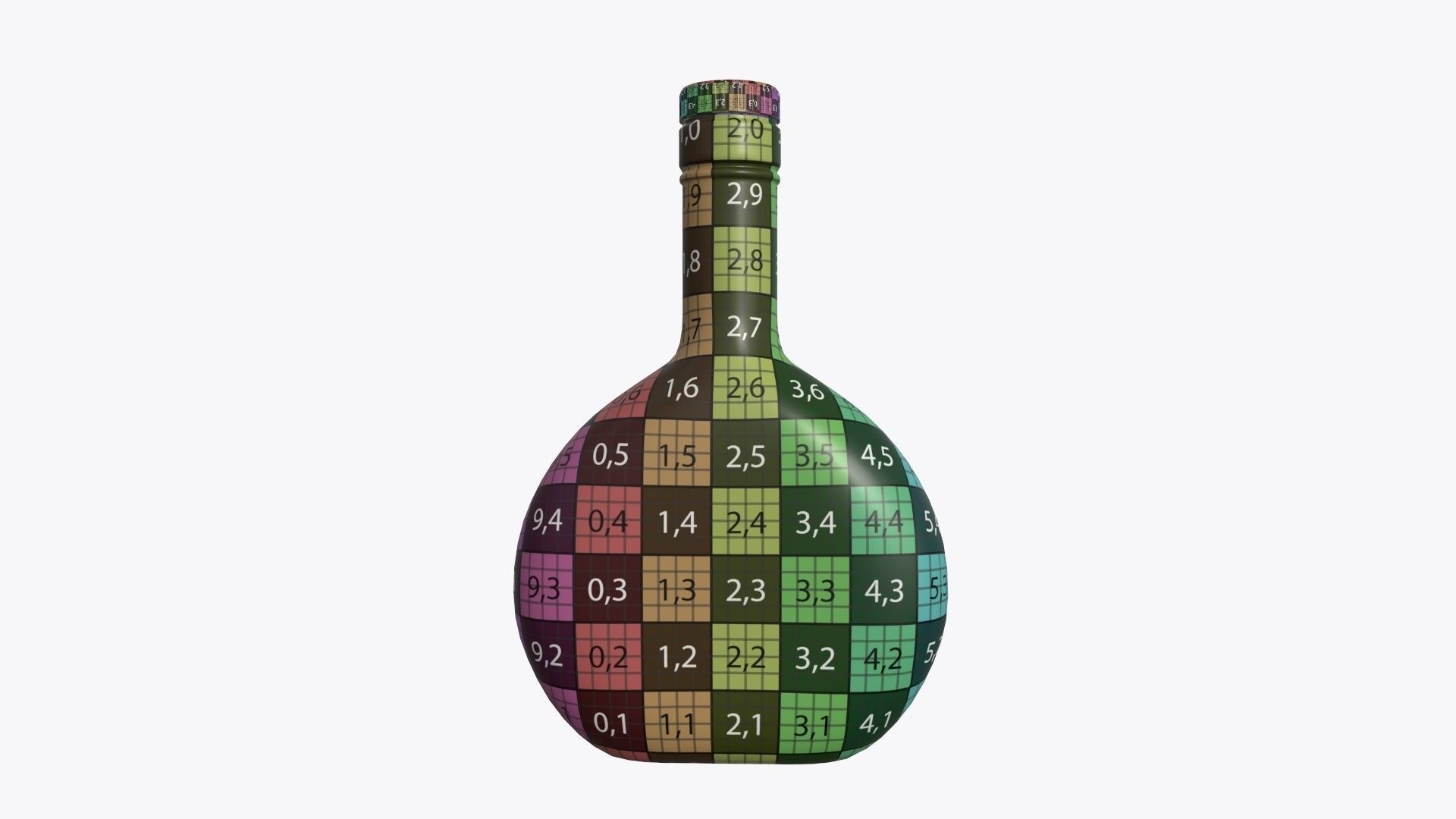 Bottle whiskey 06 3D model_8