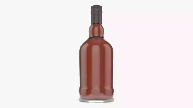 Bottle whiskey 07 3D model