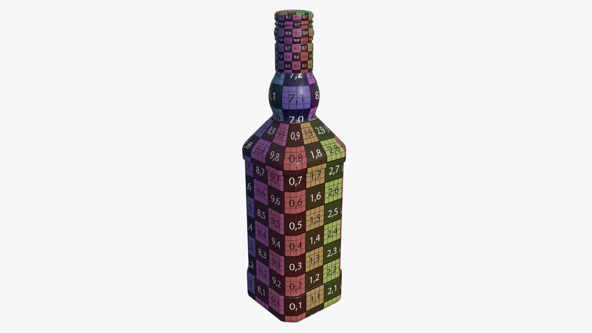 Bottle whiskey 08 3D model_10