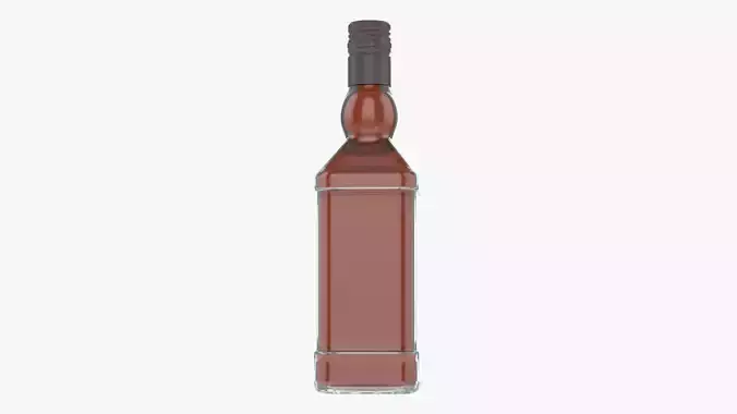 Bottle whiskey 08 3D model